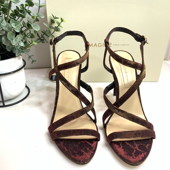 Imagine by Vince Camuto woman Ramsey Strappy Sandal Holo leopard fabric - Picture 4 of 11